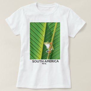 Camiseta Poster de férias do Sapo de Árvore da América do S