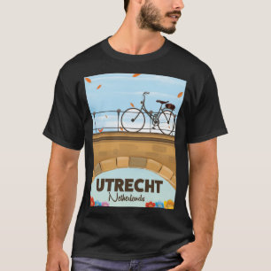 Camiseta Poster de férias dos Países Baixos Utrecht.