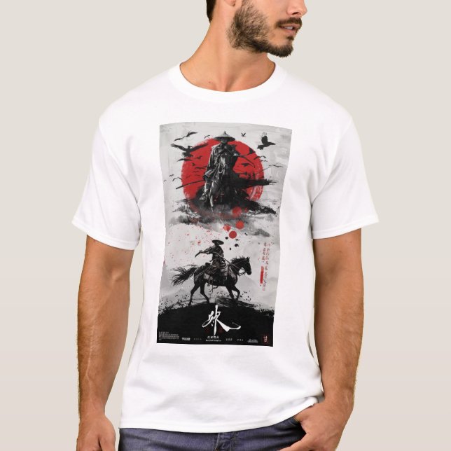 Camiseta Poster de filmes de resgate do Morto vermelho Desi (Frente)