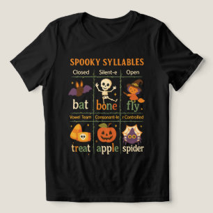 Camiseta Poster de Halloween “Sílaba Assustadora” – Aula Di