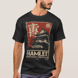 Camiseta Poster de Hamlet Shakespeare - Ukiyo-e japonês