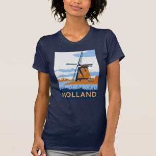 Camiseta Poster de Holland do vintage