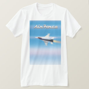 Camiseta Poster de Jet da Força Aérea