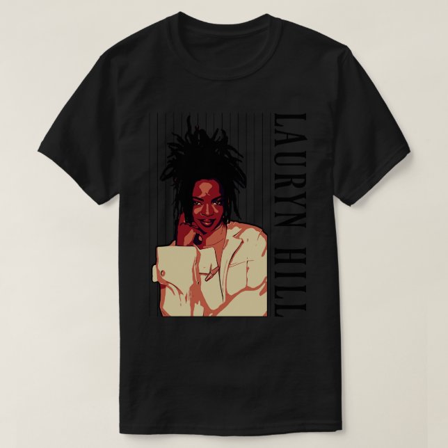 Camiseta poster de lauryn hill 90s (Frente do Design)