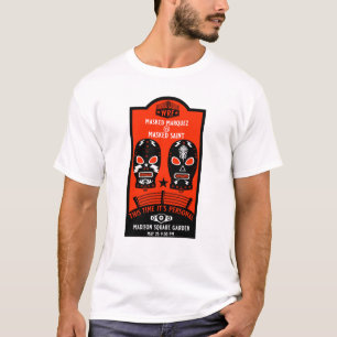 Camiseta Poster de Luta de de Vintagem Retroativa