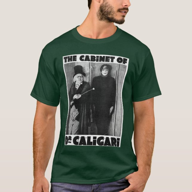 Camiseta Poster de Monstro de Halloween da Dr. Caligari Fem (Frente)