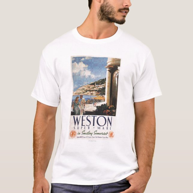 Camiseta Poster de negligência da estrada de ferro da costa (Frente)