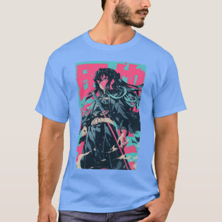 Camiseta Pôster de Neon da Família Muichiro