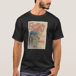 Camiseta Poster de ópera Falstaff (estreia de Paris 1894)