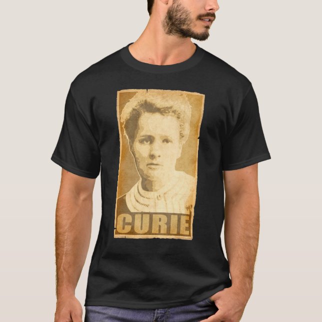 Camiseta Poster de Propaganda Marie Curie Torn (Frente)