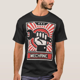 Camiseta Poster de Propaganda MECHANIC de Estilo Vintage