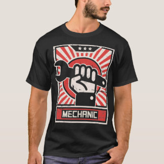 Camiseta Poster de Propaganda MECHANIC de Estilo Vintage