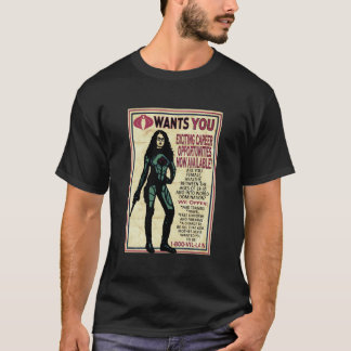 Camiseta Poster de Recrutamento de Cobra com a Baronesa G.I