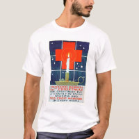 Poster de recrutamento do Natal da cruz vermelha