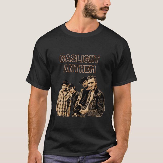 Camiseta poster de tendência do hino de luz gasosa2666png26 (Frente)