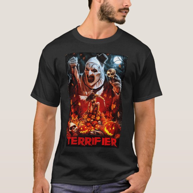 Camiseta Poster de terror terrifier (Frente)