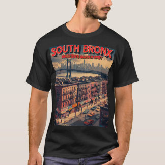 Camiseta Poster de Turismo do Bronx do Sul - Retro Parody V