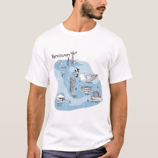 Camiseta Poster de Vancouver - Azul