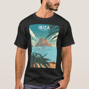 Camiseta Poster de viagens Cênico de Espanha Ibiza