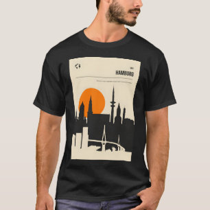 Camiseta Poster de viagens Cobrir da Vintage Book de Hambur