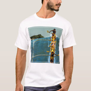 Camiseta Poster de viagens Da United Air Lines Para O Havaí