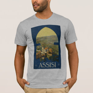 Camiseta Poster de viagens de Assisi