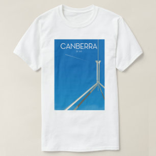 Camiseta Poster de viagens de Canberra Austrália