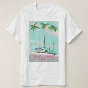 Camiseta Poster de viagens de estilo de safra da Flórida Cl