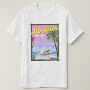 Camiseta poster de viagens de estilo vintage da Espanha Ali
