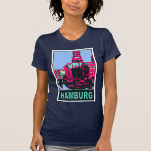 Camiseta Poster de viagens de Hamburgo