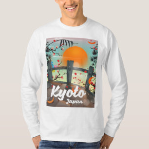 Camiseta Poster de viagens de Kyoto Japão
