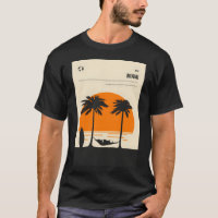 Poster de viagens de Surfe de Praia de Miami Flori