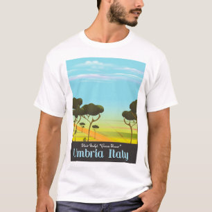 Camiseta Poster de viagens de Úmbria Italia