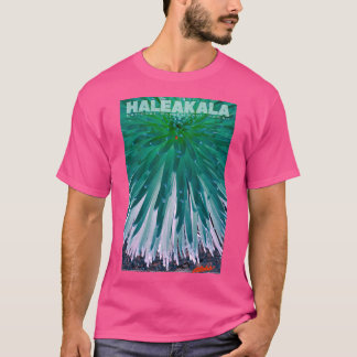 Camiseta Poster de viagens de Vintage-Style Haleakala
