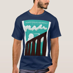 Camiseta Poster de viagens do Aqueduto do País de Gales