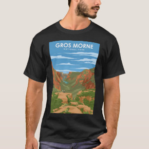 Camiseta Poster de viagens do Dia do Parque Nacional Gros M