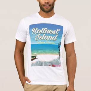 Camiseta Poster de viagens do oceano de Austrália da ilha