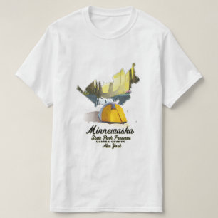 Camiseta Poster de viagens do Parque Estadual de Minnewaska