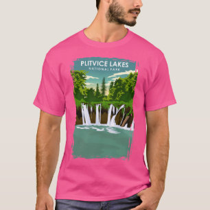 Camiseta Poster de viagens do Parque Nacional dos Lagos