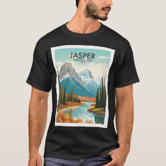 Camiseta Poster de viagens do Parque Nacional Jasper