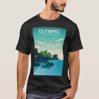 Poster de viagens do Parque Nacional olimpiadas