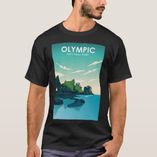 Camiseta Poster de viagens do Parque Nacional olimpiadas