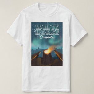 Camiseta Poster de viagens do White Horse Canada