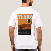 Poster de viagens Eclipse do Texas de dois lados
