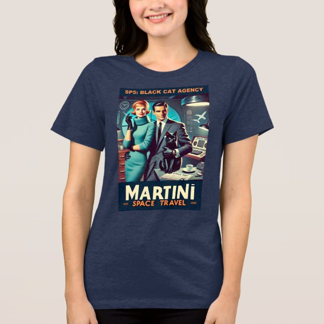 Camiseta Poster de viagens Espacial Martini SP5: Agência de (Frente)