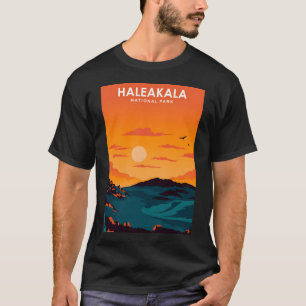 Camiseta Poster de viagens hawaii do Parque Nacional de Hal