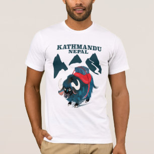 Camiseta Poster de viagens Katmandu Nepal