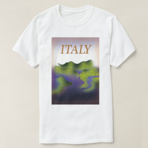 Camiseta Poster de viagens paisagístico estilo Itália Vin