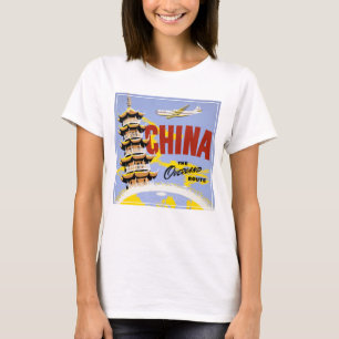 Camiseta Poster de viagens Para Northwest Orient Airlines