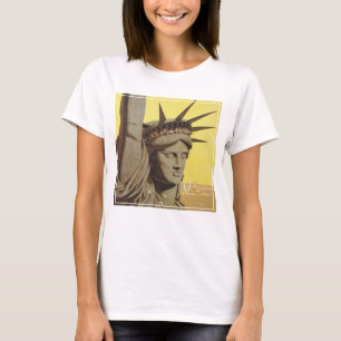 Camiseta Poster de viagens Para Nova Iorque, United Air Lin